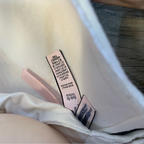 Victoria Secret Bundle 3 Bras Nude White Lined Demi Perfect Coverage - Picture 9 of 13